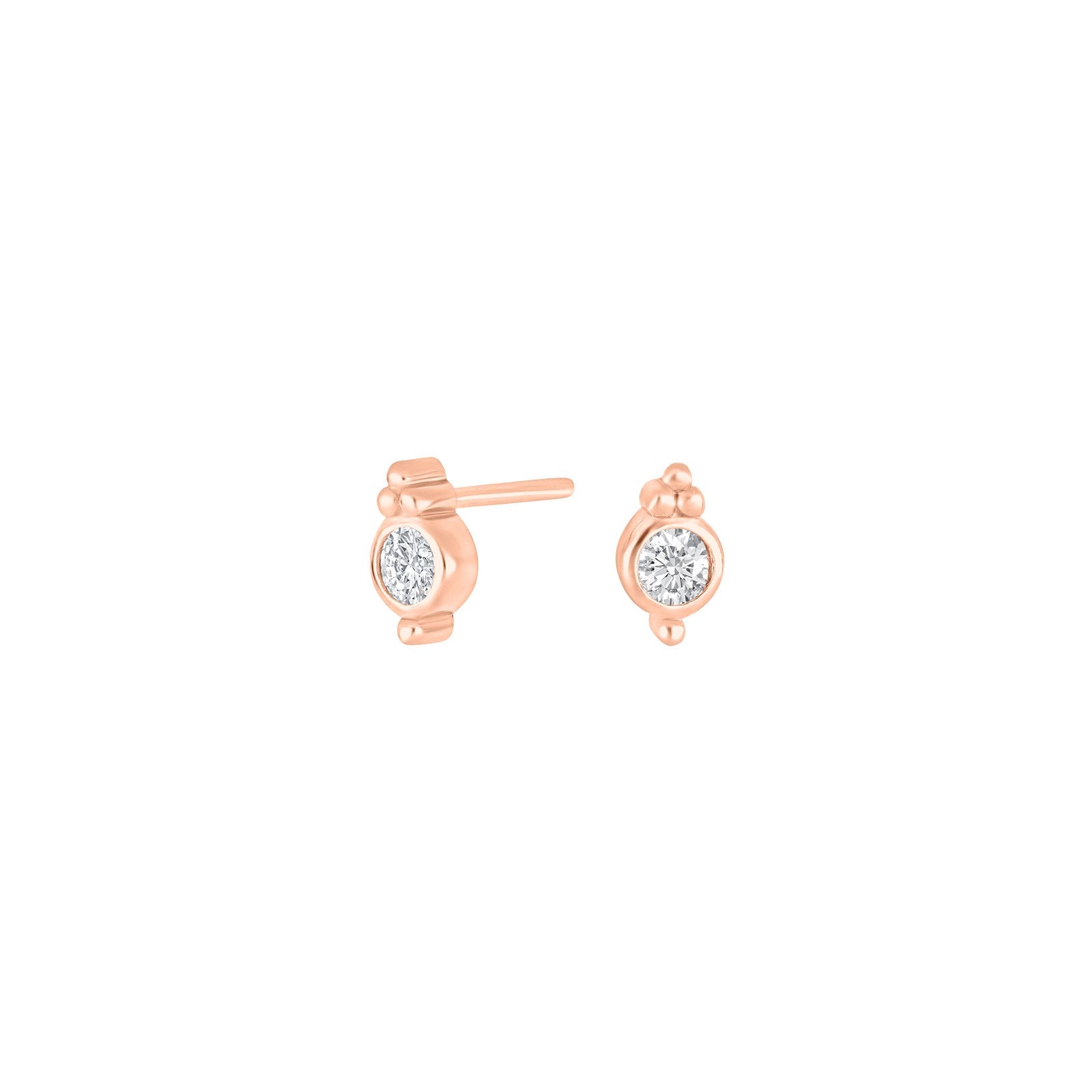 Silver ear studs IRENENOR