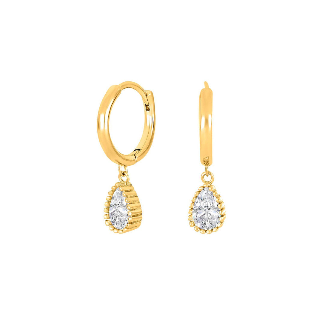 Gilded silver creoles JOKINOR