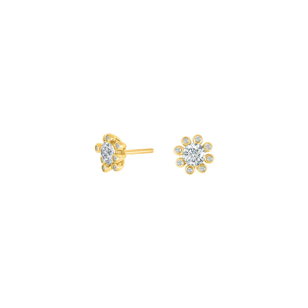 Gold-plated silver ear studs JOYNOR