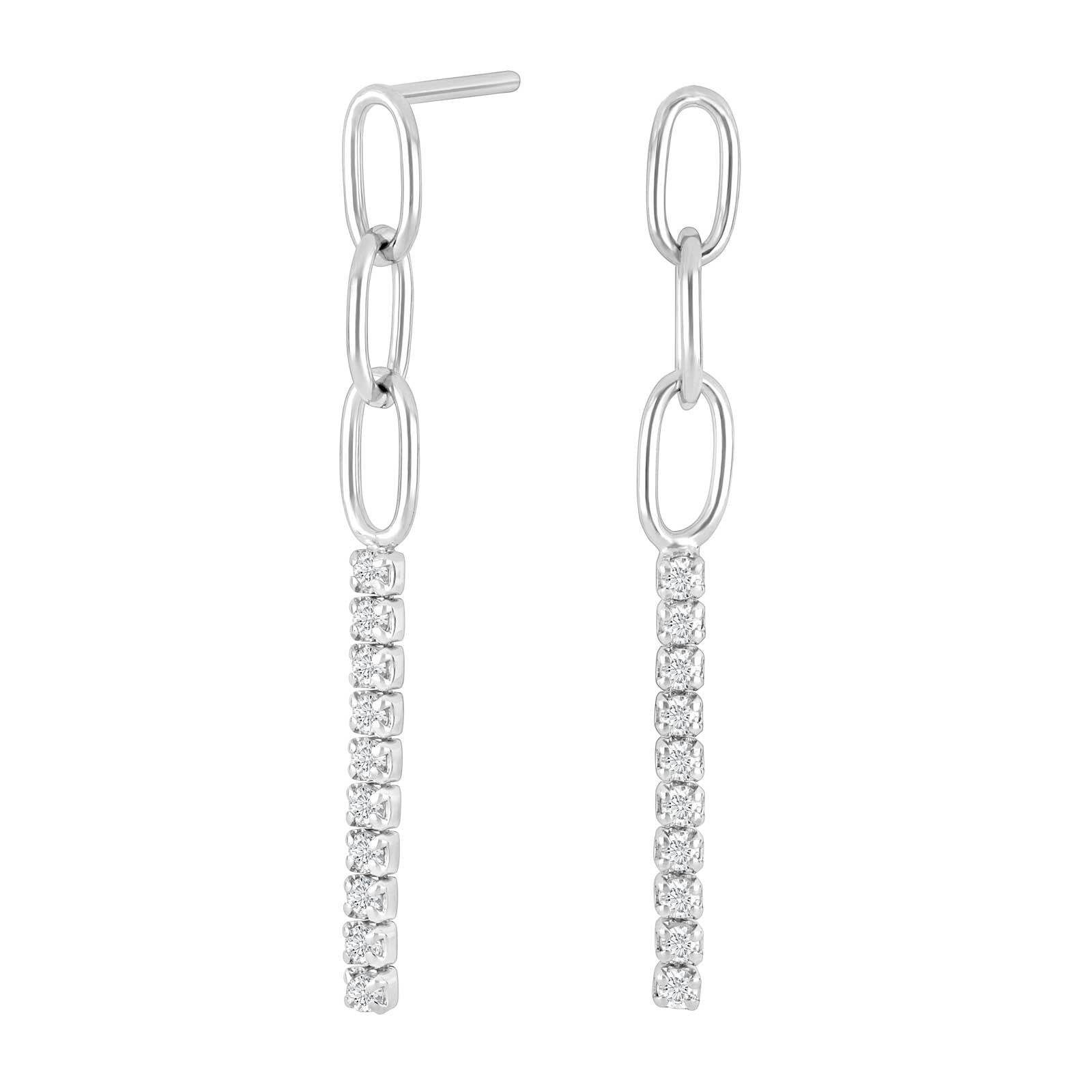 Silver earrings KLEONOR