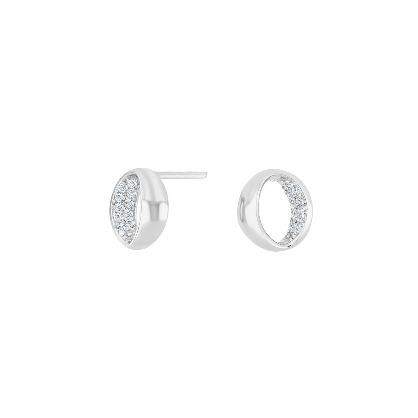 Silver ear studs KETTINOR