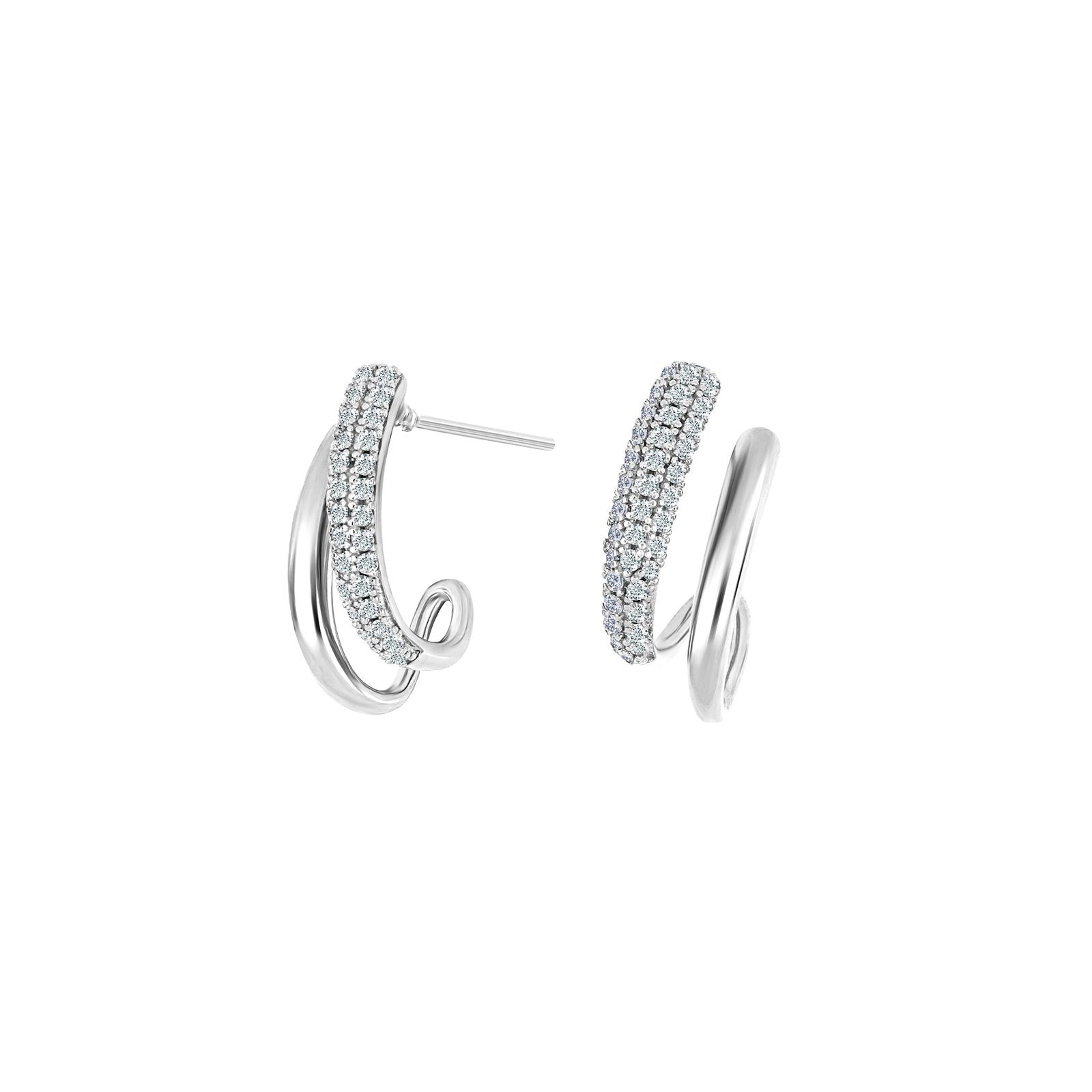 Silver earrings LEANOR