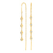 Silver ear hangers 4cz LINENOR