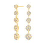 Silver earrings LISANOR