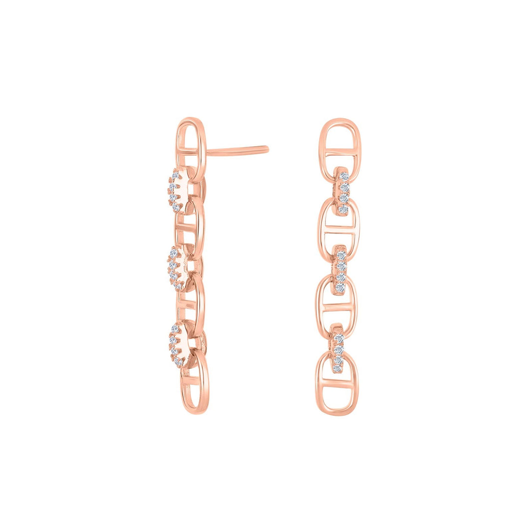 Silver earrings LARANOR