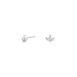 Silver ear studs LUNANOR 5.5x4