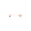Silver ear studs LUNANOR 5.5x4