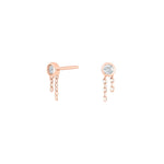 Silver ear studs LUNANOR 3.6