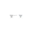 Silver ear studs LUNANOR 4