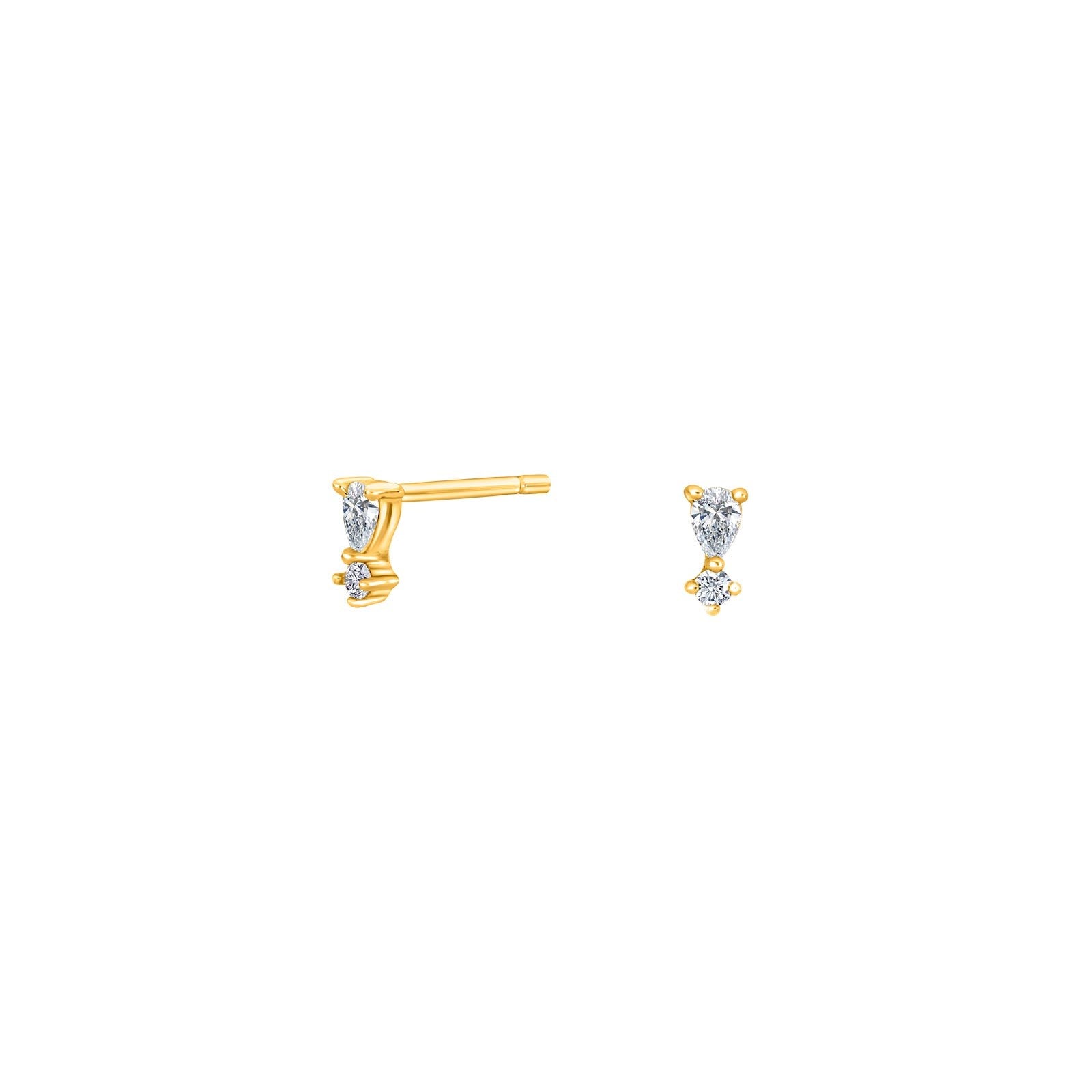 Silver ear studs LUNANOR 5