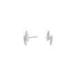 Silver earrings LUNANOR lightning
