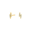 Silver earrings LUNANOR lightning
