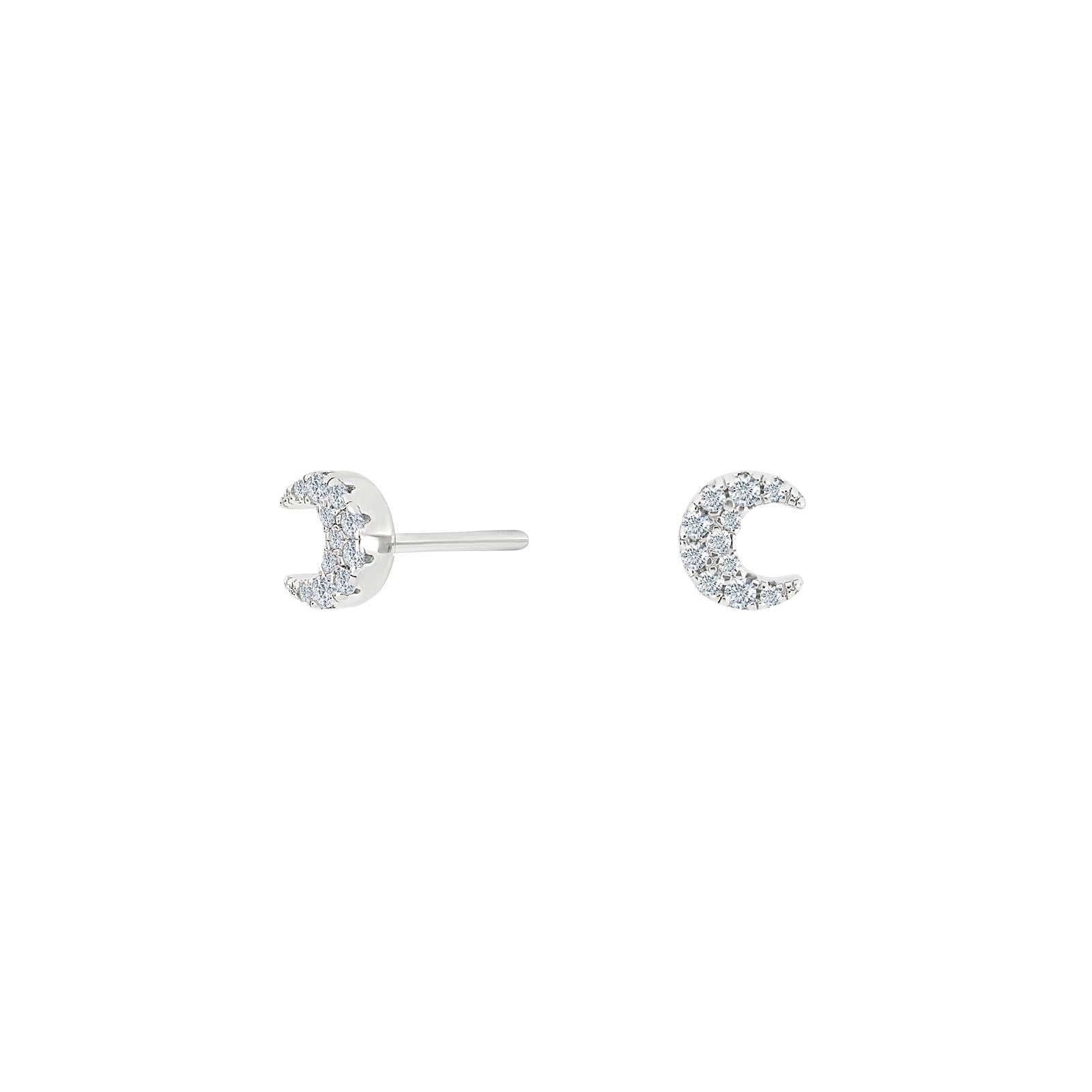 Silver earrings LUNANOR moon