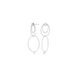 Silver ear hangers MAJANOR double