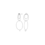 Silver ear hangers MAJANOR double