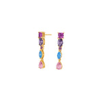 Silver ear hangers METTENOR multi