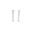 Silver ear hangers METTENOR white