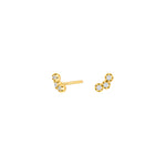 Silver ear studs NANANOR