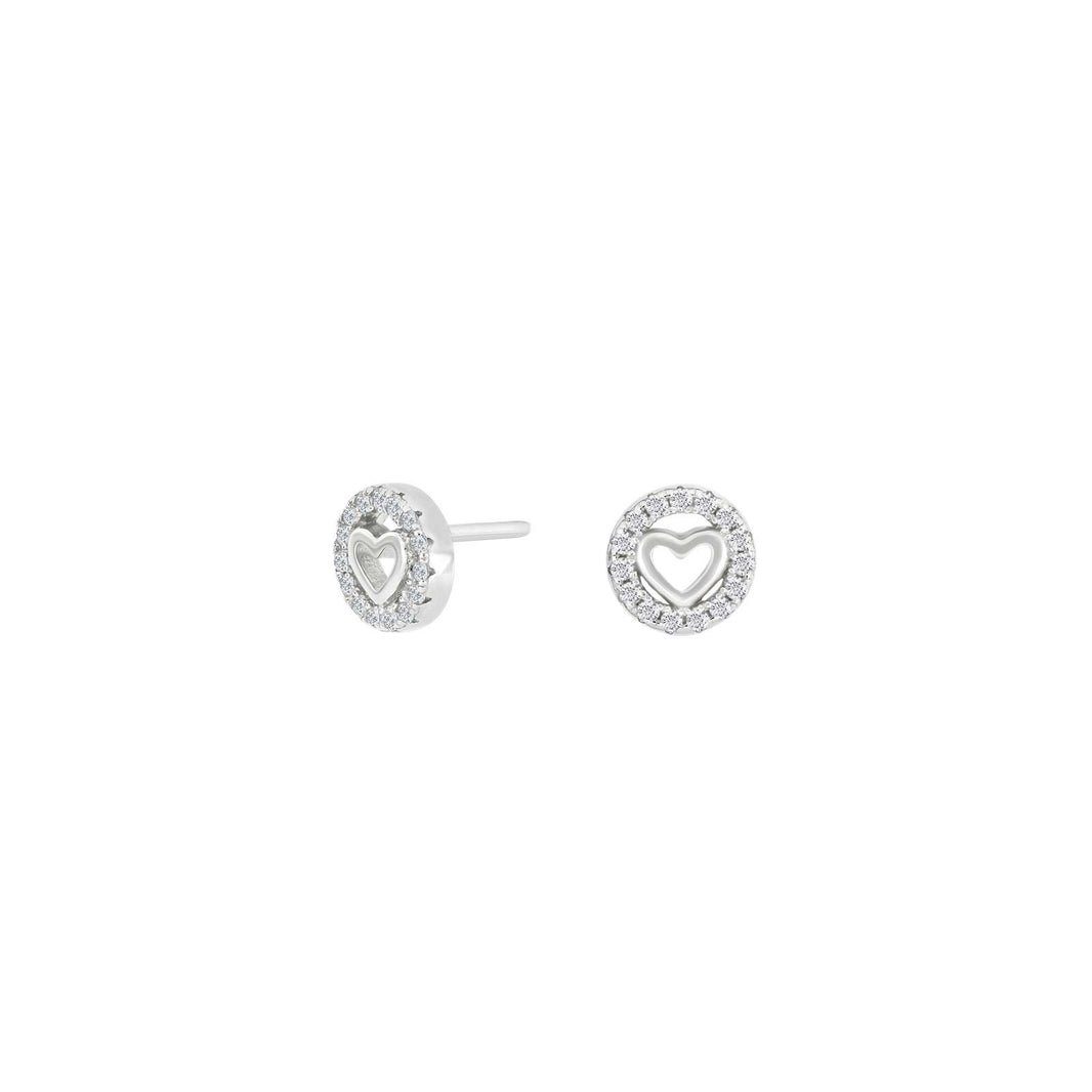 Silver ear studs NILLANOR