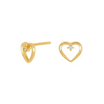 Silver ear studs ODANOR