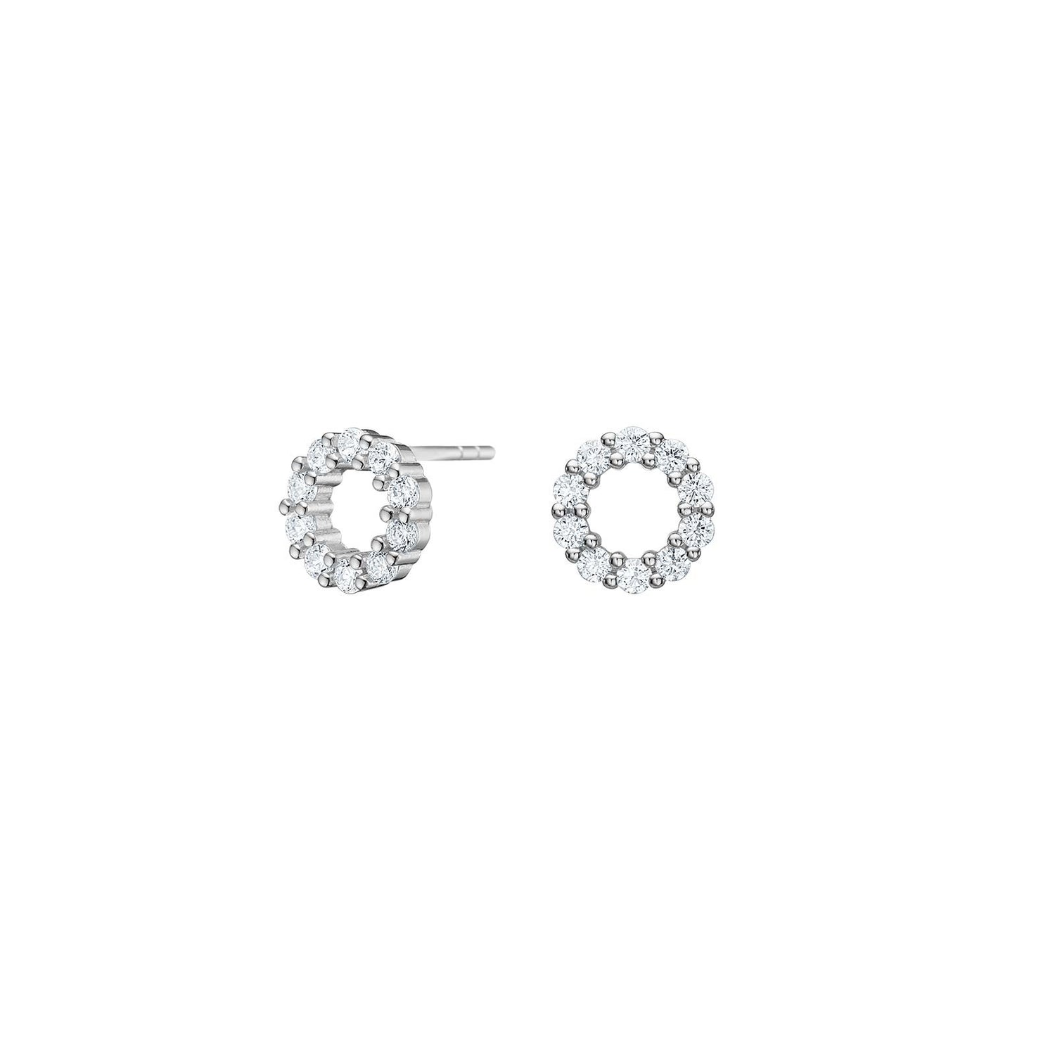 Silberohrring Kreis - Vergoldet