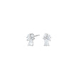 Silver ear studs PIANOR