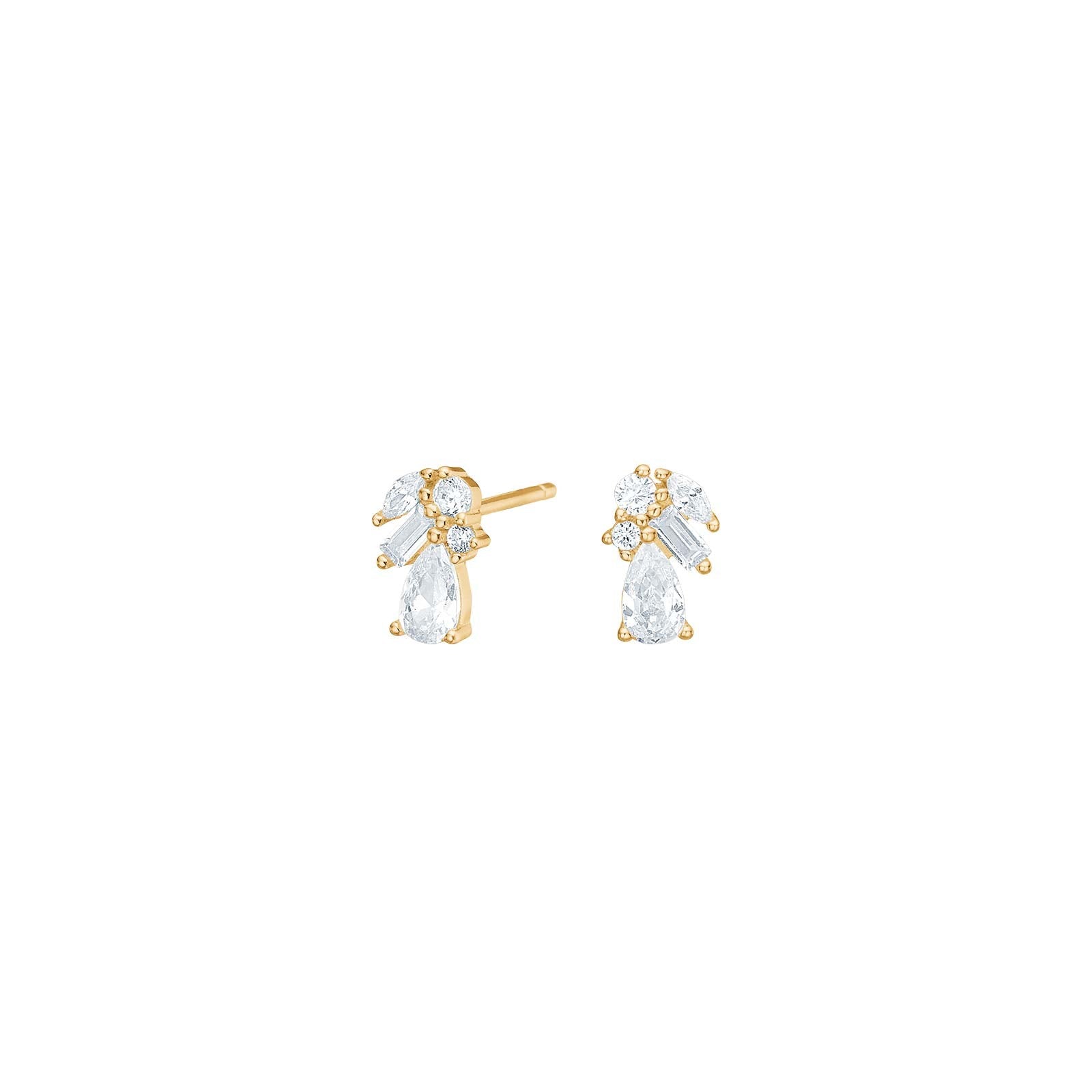 Silver ear studs PIANOR