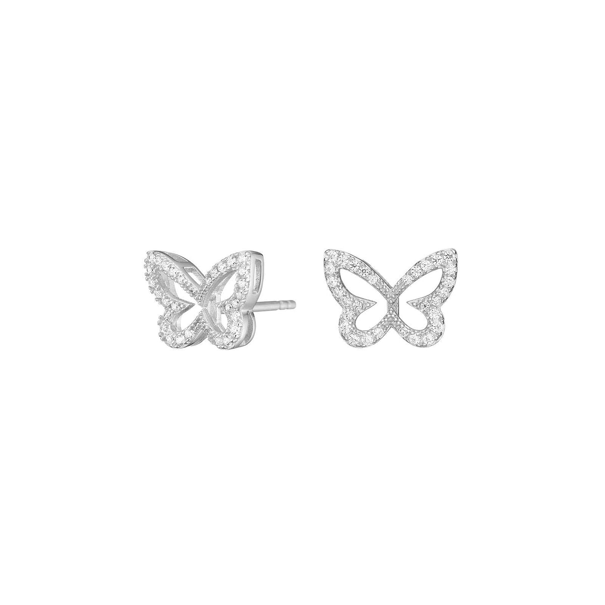 Silver earring butterfly PAMELANOR