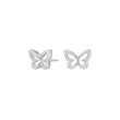 Silver earring butterfly PAMELANOR