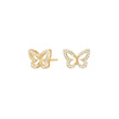 Silver earring butterfly PAMELANOR