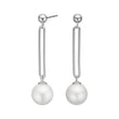 Silver earrings PEARLY52