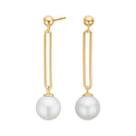 Silver earrings PEARLY52