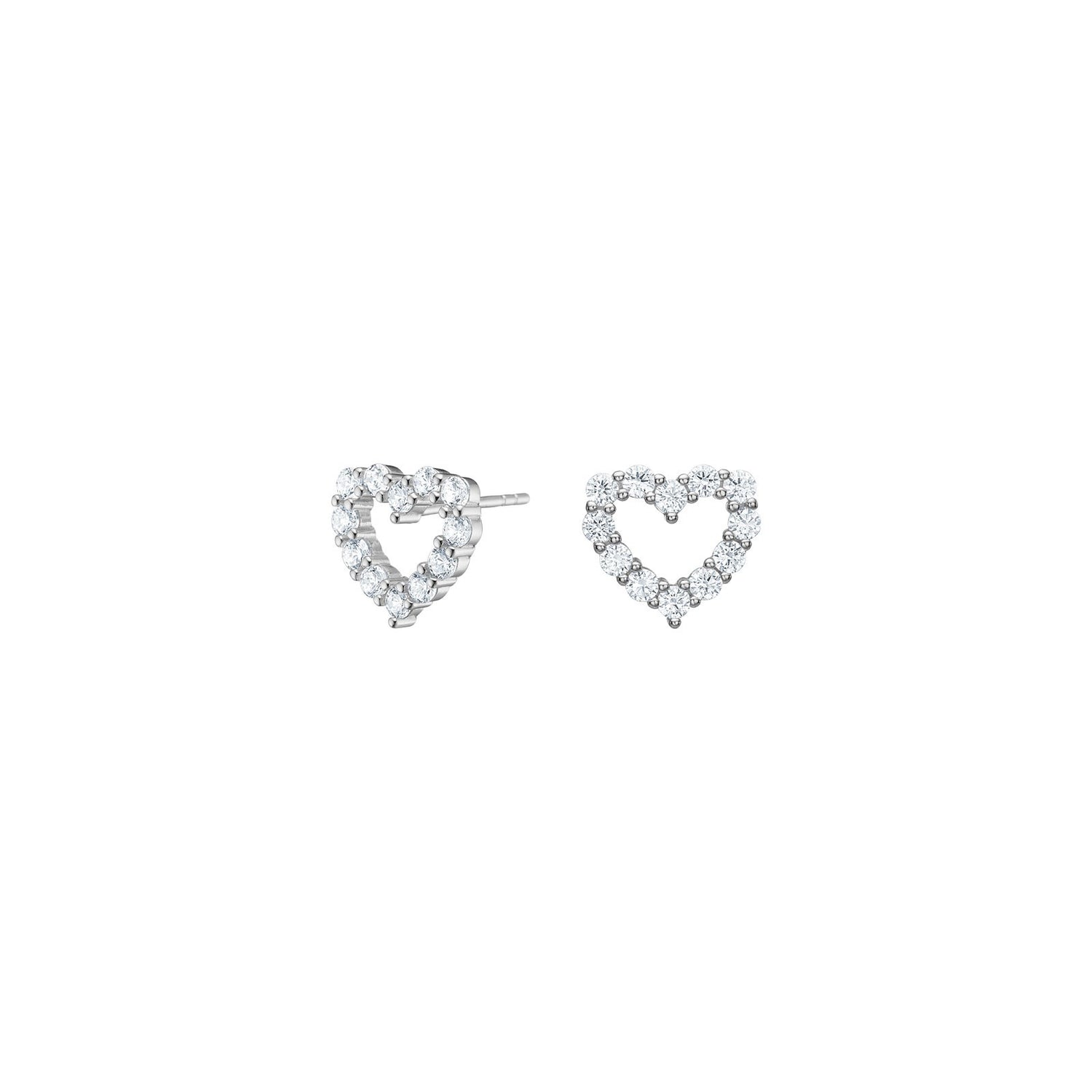 Heart stud earrings OBINOR - Gold plated