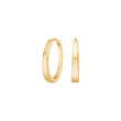 Small silver hoop earrings RUNANOR