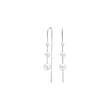 Silver drop earrings white TIFFANYNOR