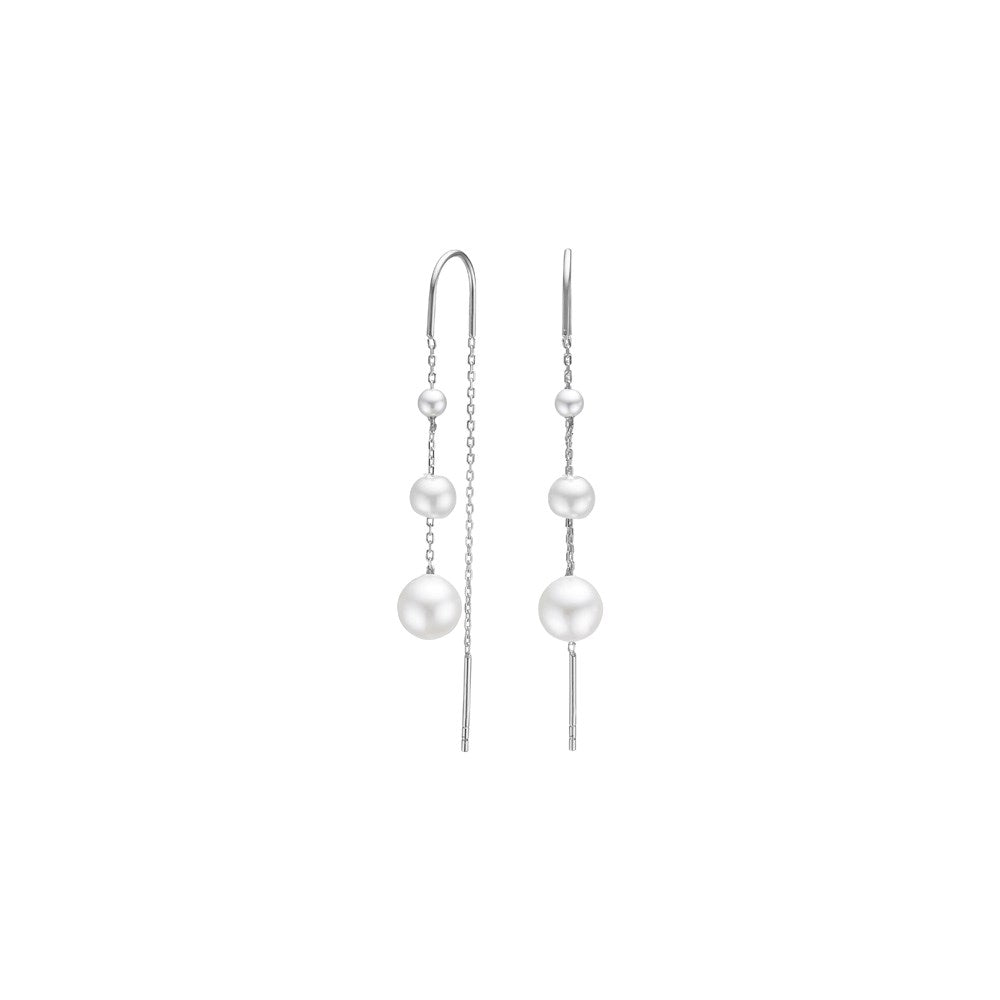 Silber-Ohrhänger weiß TIFFANYNOR - Vergoldet