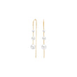 Silver drop earrings white TIFFANYNOR