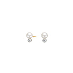Silver stud earrings grey TIFFANYNOR