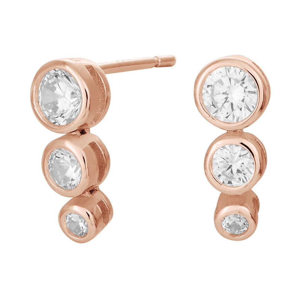 SWAROVSKI by JLN rosegoldpl earrings AMYNOR