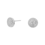 Rhd. Silver earring DANILANOR 8mm