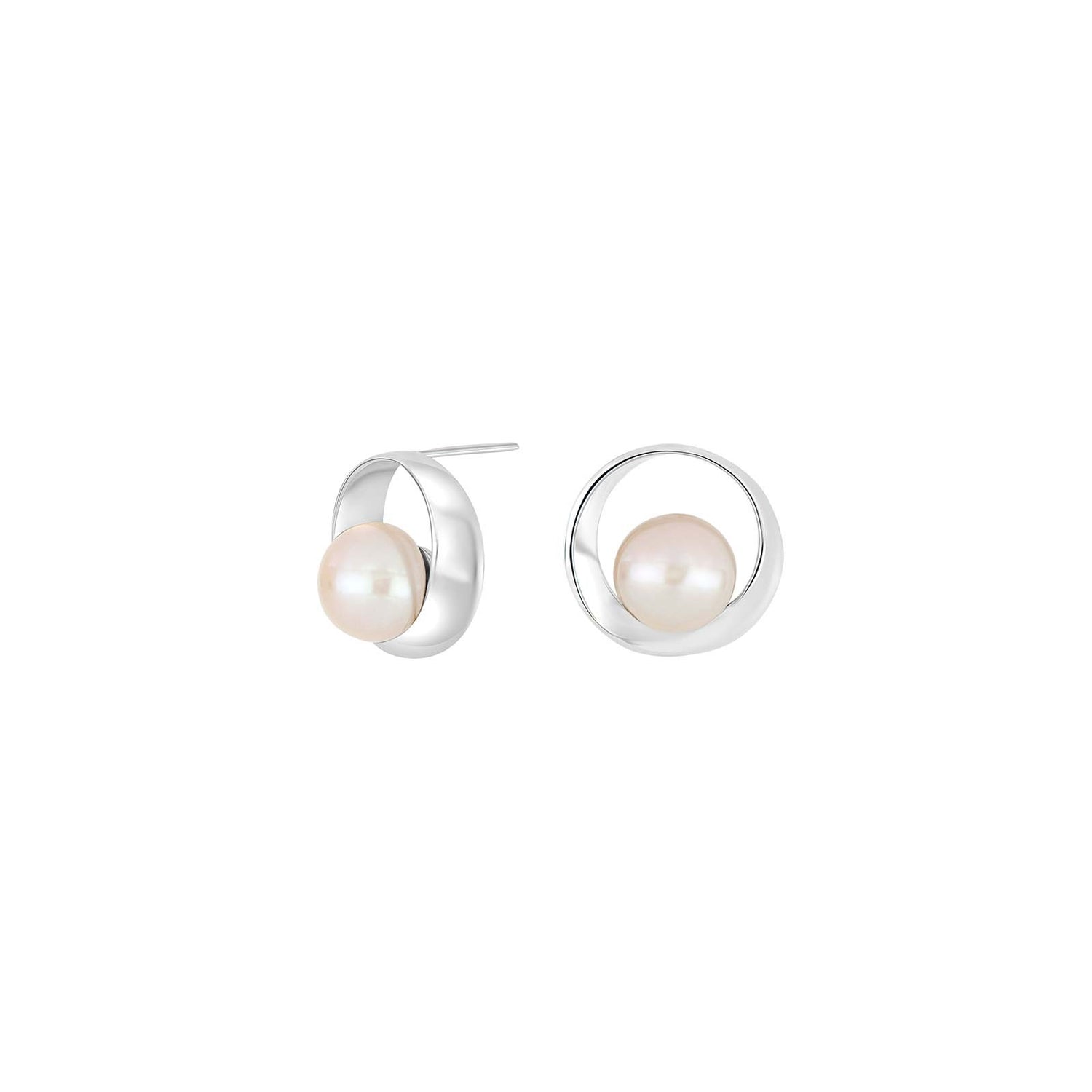 Rhd. silver earrings w. FWT