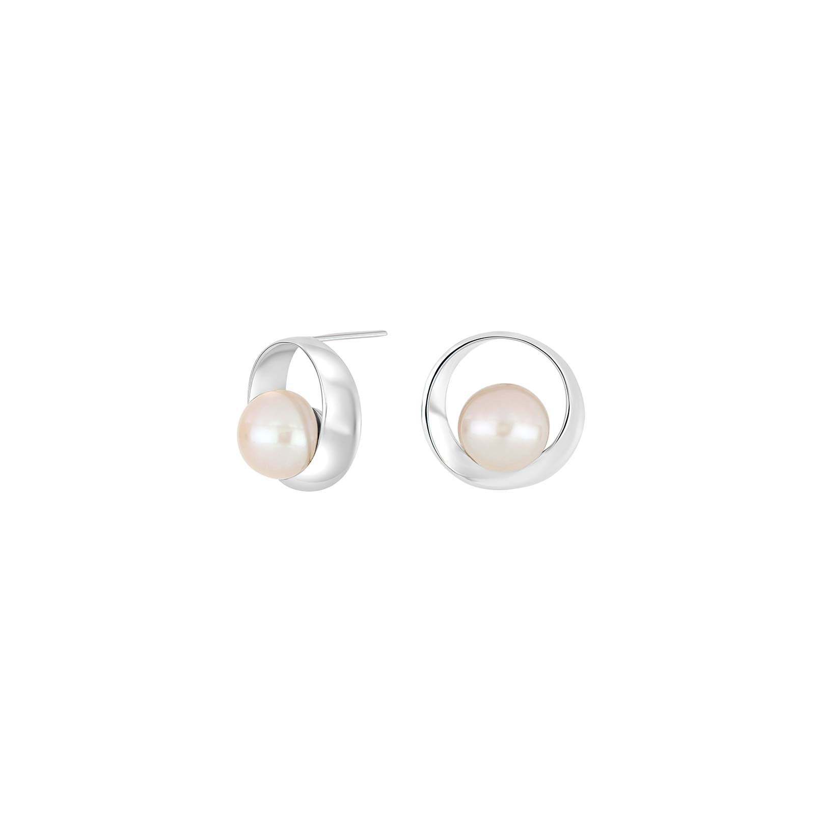 Rhd. silver earrings w. FWT