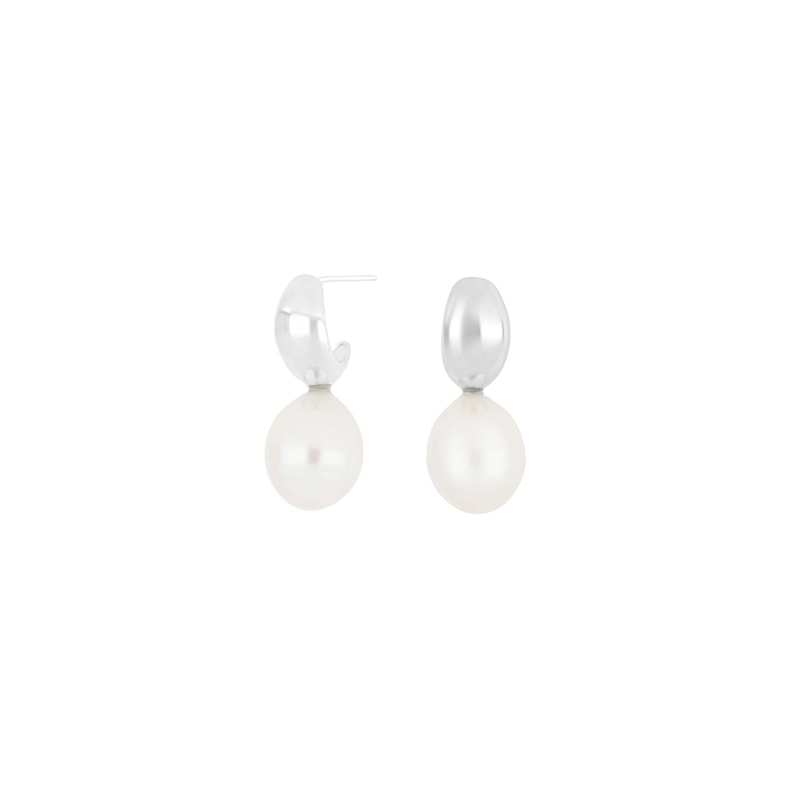 Rhd. silver earrings w. FWT