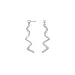 Rhodinierte Silber Ohrstecker FUN52