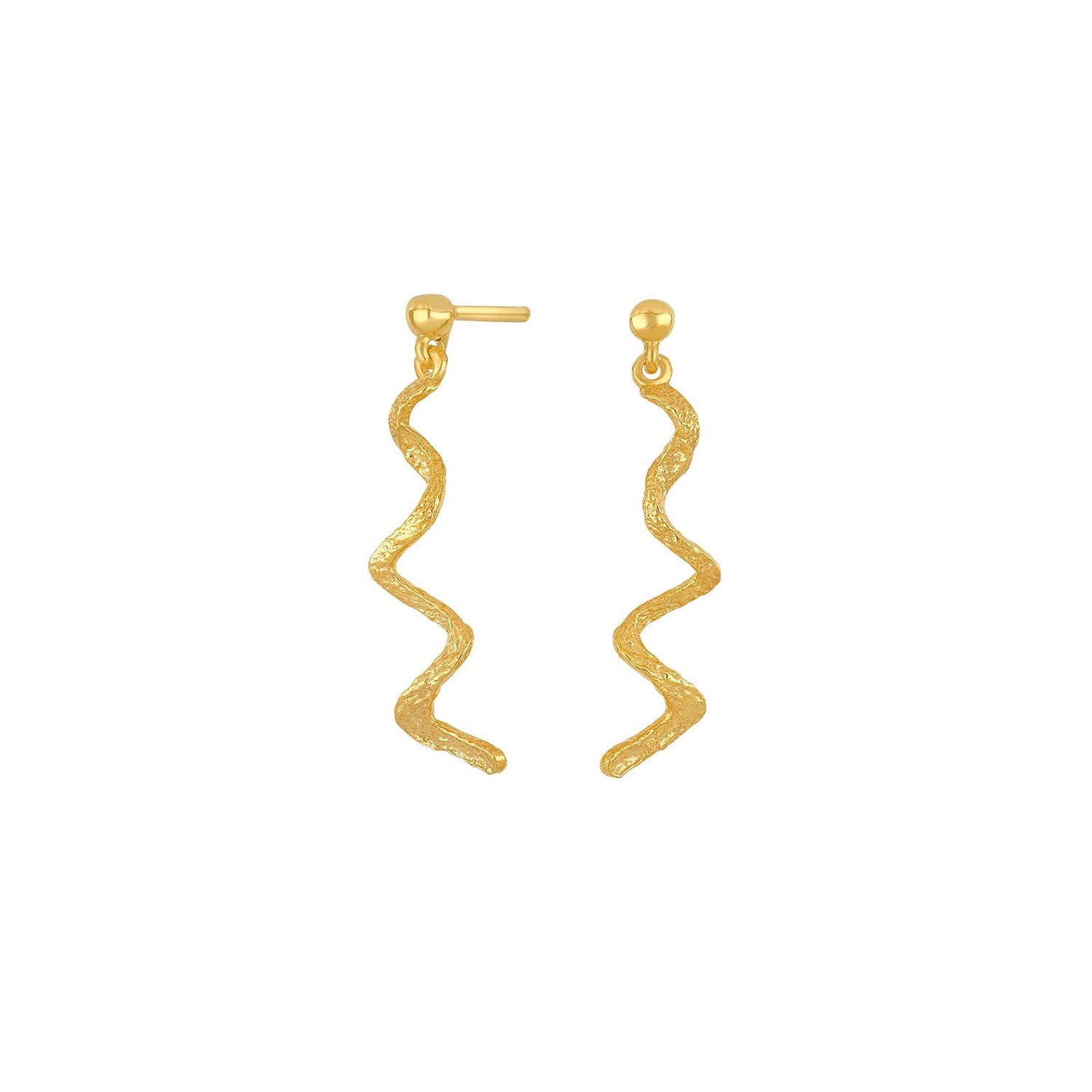 Gold-plated ear studs FUN52