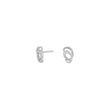 Silver ear studs GEM52 2