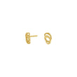 Silver ear studs GEM52 2