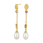 Gold plated silver earring ICE52