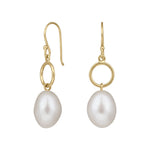 8ct. gold earring w/freshwater pearl