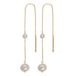 8ct. gold earrings w/freshwaterpearl